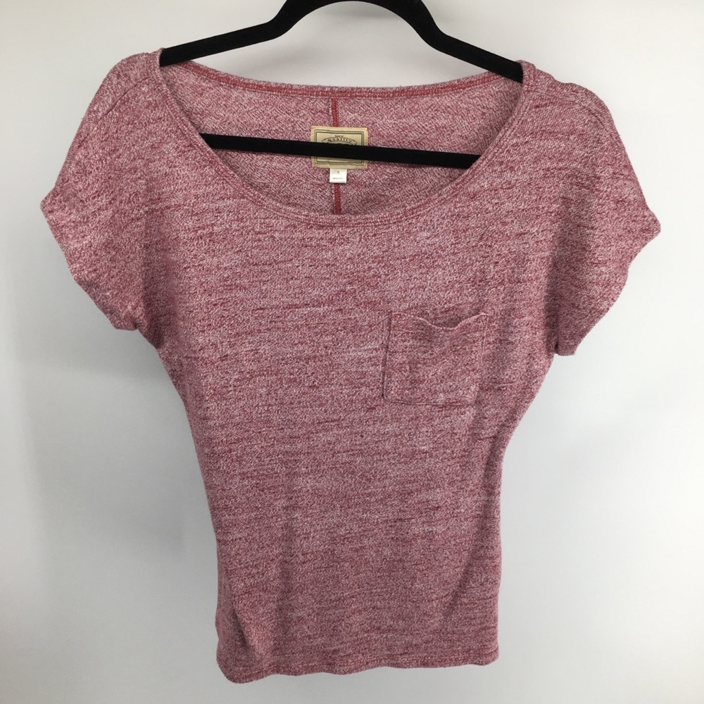 UGG Women’s Scoop Neck Short Sleeve Sweater - Heathered Pink